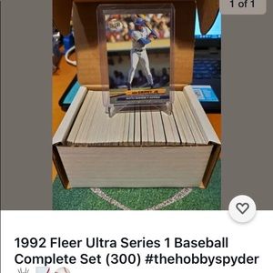 Fleer Ultra 1992 baseball ⚾️ series 1 300